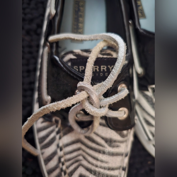 Sperry sequins zebra pattern inspired top sider. - Picture 5 of 9
